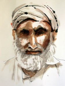 Commissioning Art - Helen Pakeman 'Afghan Old Man